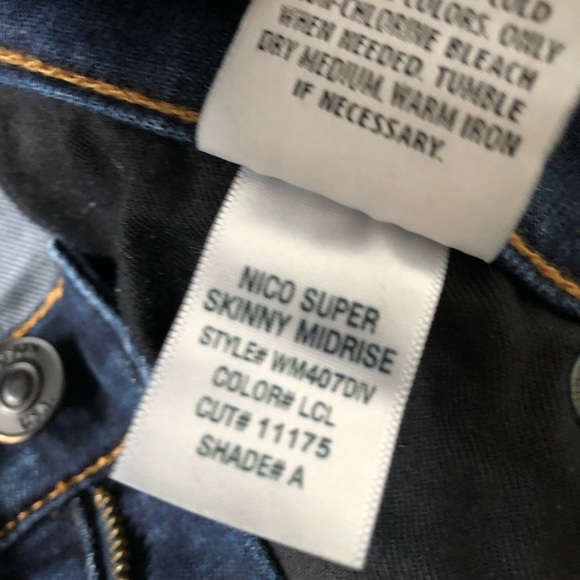 Hudson Women’s 26 Nico Mid-Rise Super Skinny Ankle Jeans in Dark Obsess - EUC! - Picture 11 of 13